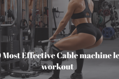 Cable machine leg workout